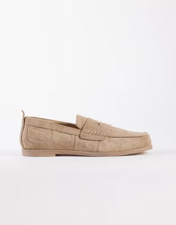 ブロンクス レディース シューズ スリッポン・ローファー スエード Bronx Colby square toe loafers in sand suede Sand サンド 31,070円