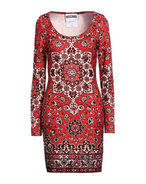 モスキーノ レディース トップス ワンピース チューブドレス MOSCHINO Red レッド