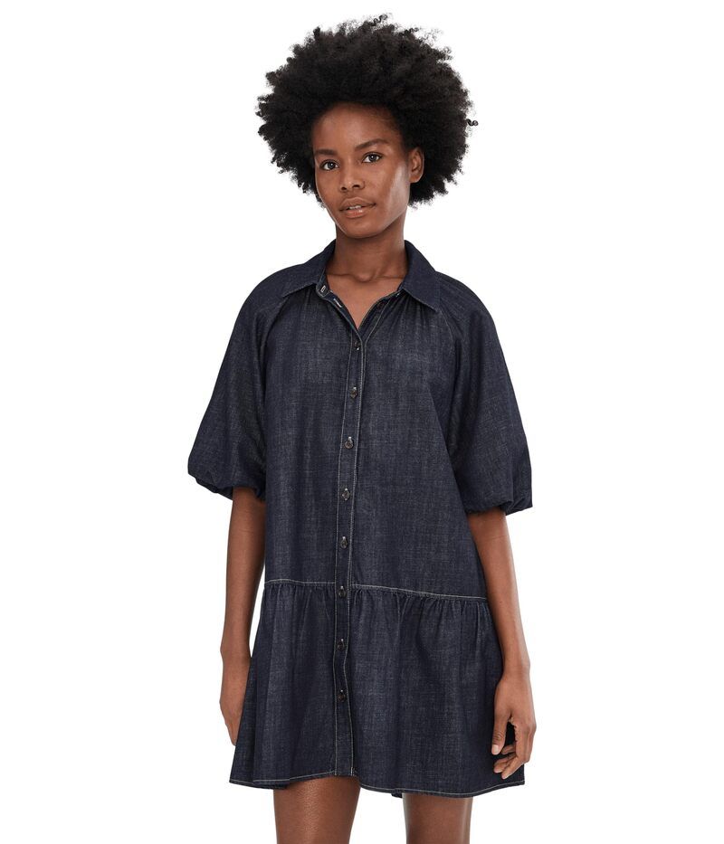 サンクチュアリー レディース トップス ワンピース デニム Sanctuary Always Enough Denim Dresseaside Wash デニム