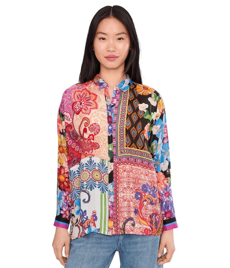 ジョニーワズ レディース トップス シャツ Johnny Was The Audrey Shirt Magnolia Mae Patchwork 47,880円