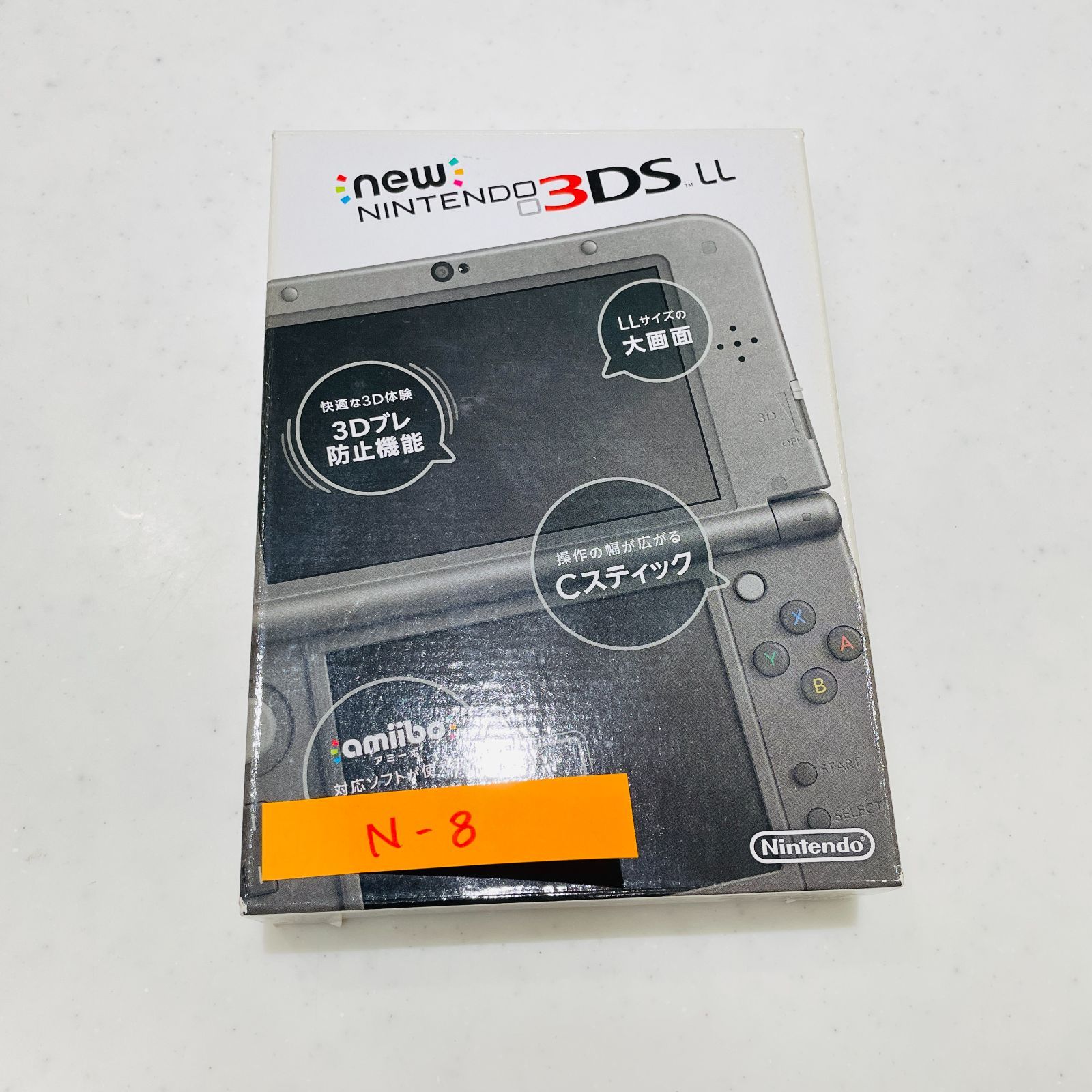 【美品】画面キズなし Newニンテンドー3DS LL メタリックブラック 箱説ARカード付 液晶発色良好 動作確認済 120529078 19,586円