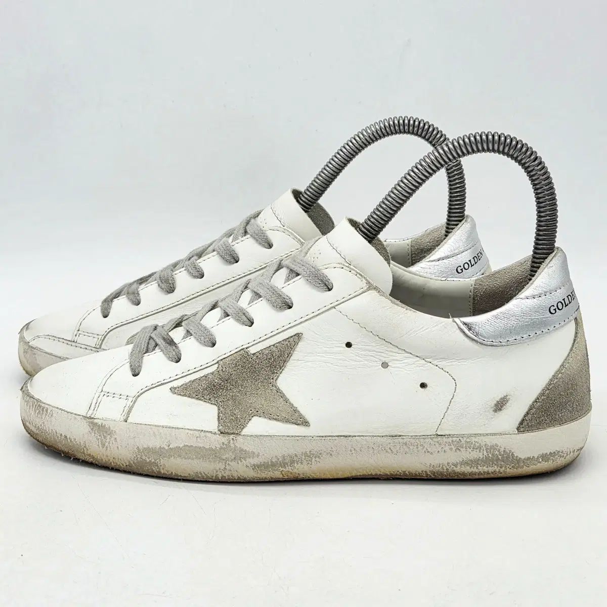 GOLDEN GOOSE ゴールデングース ウィメンズ SuperStar 白 シルバータップ スニーカー (37) 22,010円