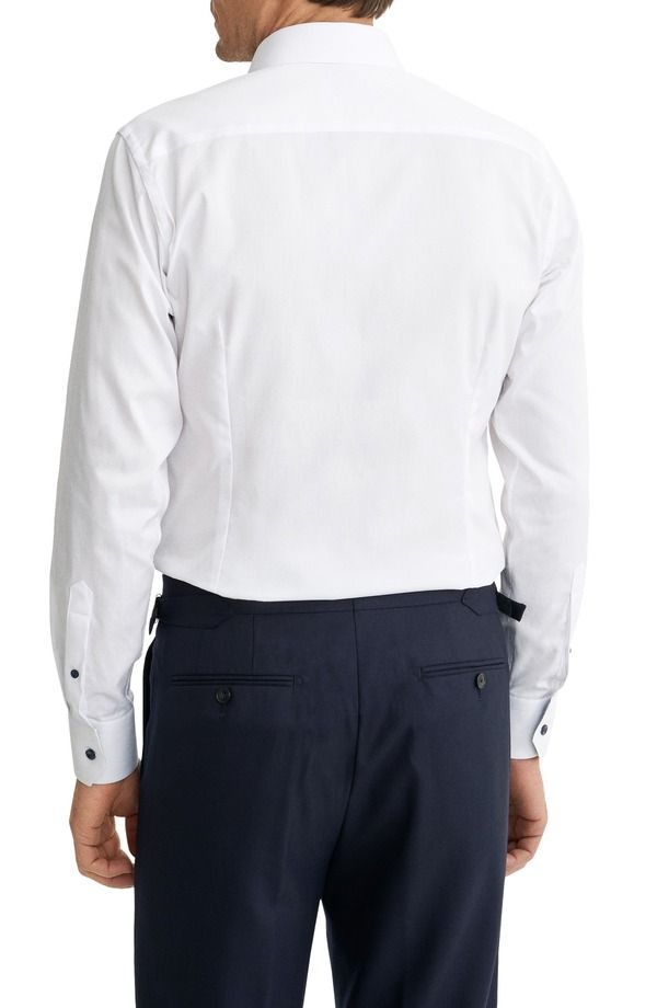 エトン メンズ トップス シャツ スリムフィット Eton Slim Fit Signature Twill ButtonUp Shirt White ホワイト