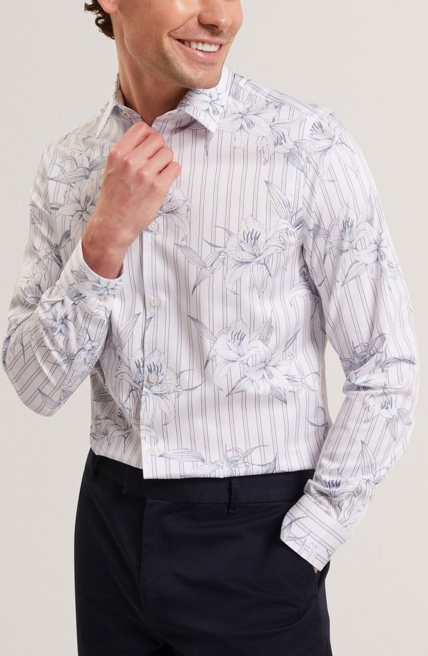 テッドベーカー メンズ トップス シャツ レギュラーフィット Ted Baker Cipher Long Sleeve Regular Fit ButtonUp Shirt LightBlue ブルー