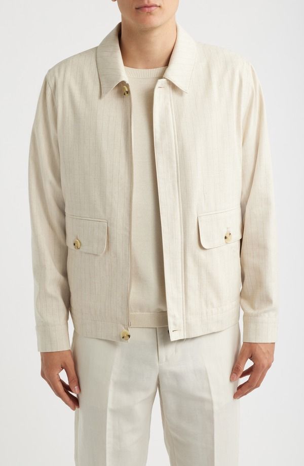 レイス メンズ トップス シャツ ジャケット Reisslayman Pinstripe Jacket Off White オフホワイト 44,280円