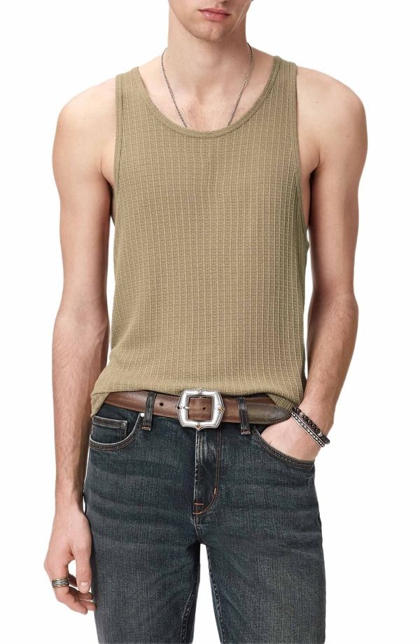 ジョンバルベイトス メンズ トップス シャツ John Varvatos Marcy Rib Tank Twig