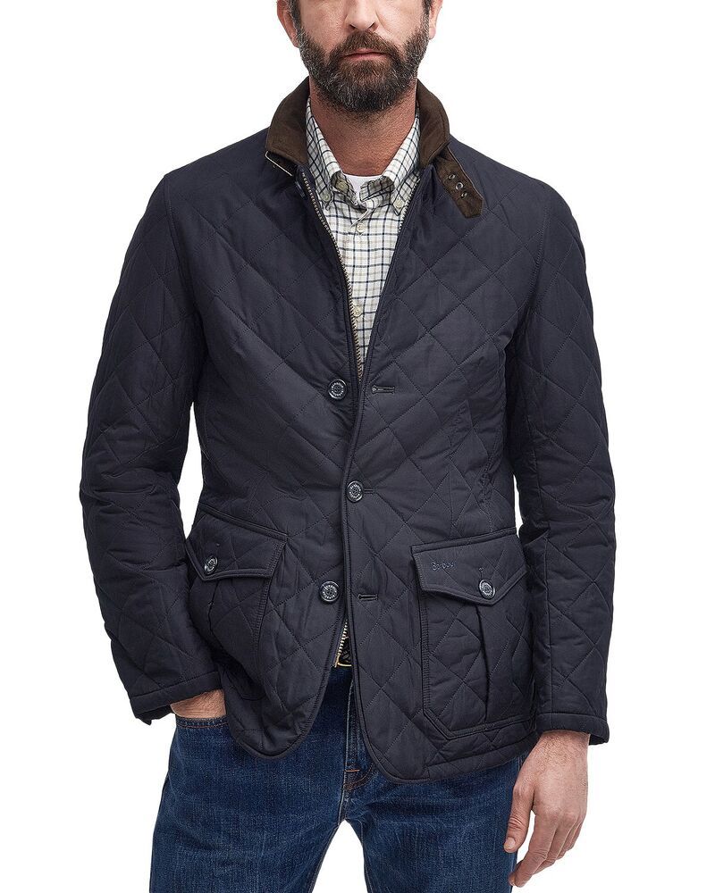 バブアー メンズ アウター ジャケット・ブルゾン キルティング Barbour Lutz Quilted Jacket Navy ネイビー 55,080円
