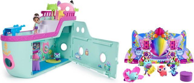 新品 【2点セット】ギャビーのドールハウス ネコちゃんクルーズ船 ＆ マーメイドランティス フィギュアセット [佐川急便] 7,957円