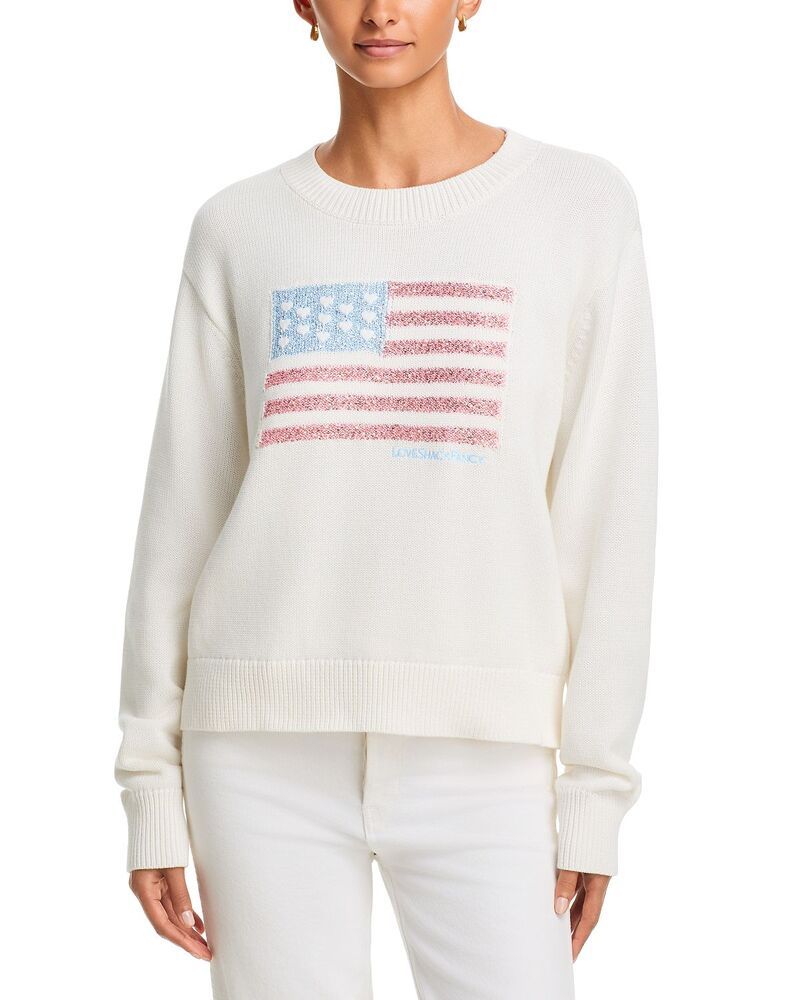 ラブスハックファンシー レディース アウター ニット・セーター コットン LoveShackFancy Ty Cotton Pullover Sweater Pop Rocket