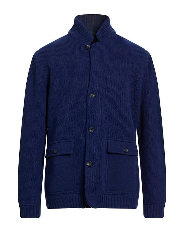 ザノーネ メンズ アウター カーディガン ZANONE Navy ネイビー