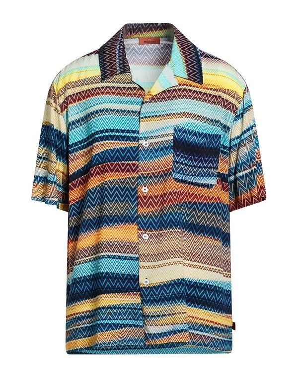 ミッソーニ メンズ トップス シャツ MISSONI Turquoise Blue ブルー 42,120円