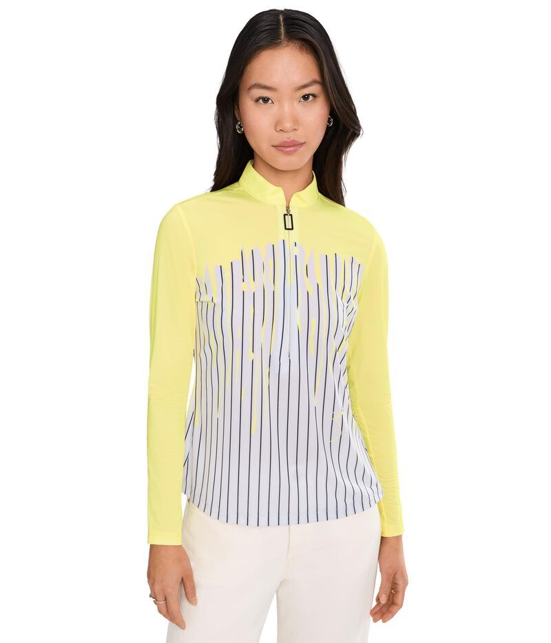 ジャイミーサドック レディース トップス シャツ ハーフジップ Jamie Sadock Sunsense Drip Long Sleeve Quarter Zip Yellow イエロー 20,060円