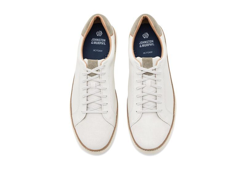 ジョンストンアンドマーフィー メンズ シューズ スニーカー レース Johnston Murphy Mcguffey 2 LaceToToe White FGTaupe ホワイト