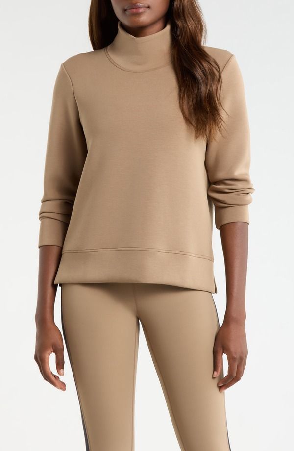 エムピージー レディース アウター パーカー・スウェット モックネック ポリエステル シャツ MPG Dreamweave Recycled Polyester Blend Mock Neck Swe