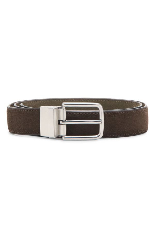 マンゴ メンズ アクセサリー ベルト レザー MANGO Leather Belt Brown ブラウン 11,455円