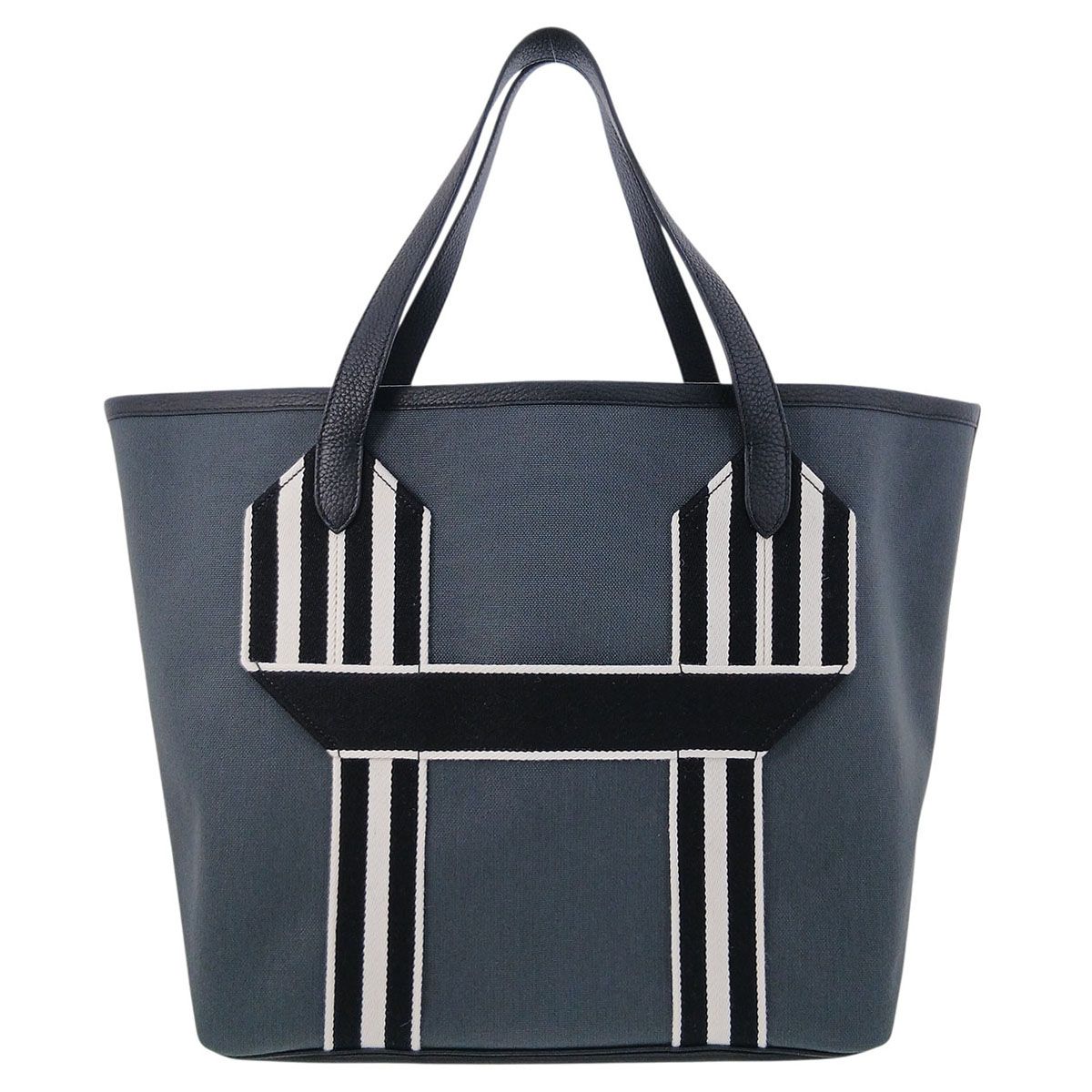 HERMES エルメス ピュール サングル GM トートバッグ 083894CA レディース トリヨンクレマンス トワルミリタリー グレーカーキ系 ヴェール・ルソー U 2022刻印 中古