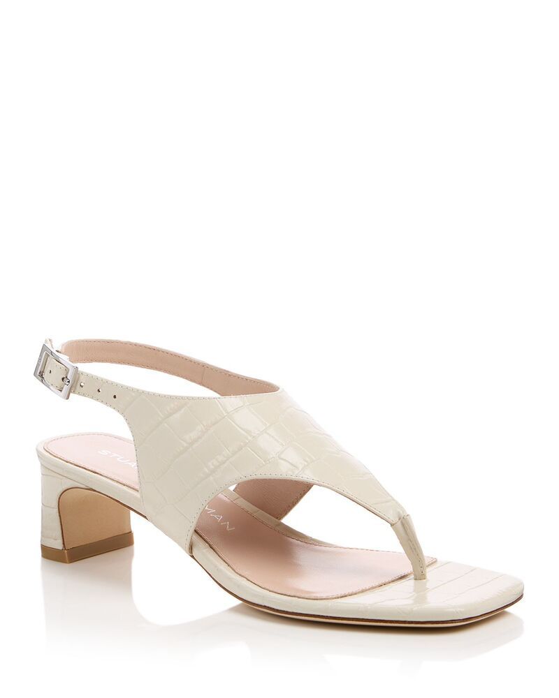 スチュアート ワイツマン レディース シューズ サンダル Stuart Weitzman Womens Bybbtembossed Thong Sandals Linen 95,040円