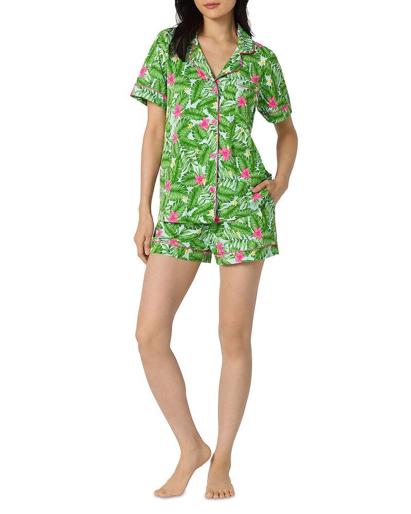 ベッドヘッドパジャマ レディース アウター パーカー・スウェット BedHead Pajamashort Sleeve Classic Shorty Pajama Set Exclusive Mons