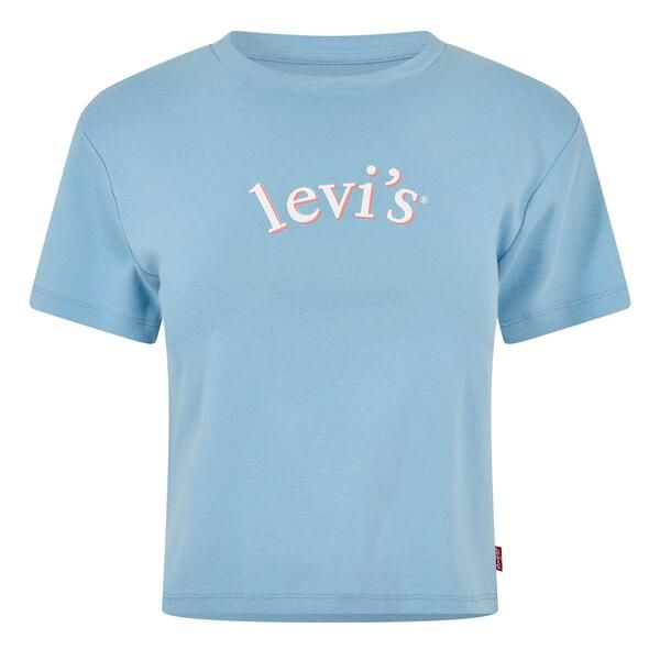 リーバイス レディース トップス シャツ Levis Womenshort Sleeve Boxy Western Criss Cross Baby Tee Blue Serif ブルー 9,865円