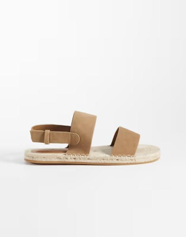 マンゴ メンズ シューズ サンダル スエード Mango real suede sandals BROWN ブラウン