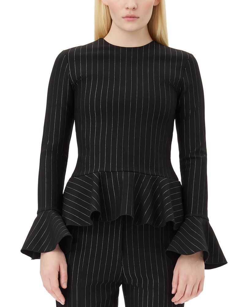 ガニー レディース トップス シャツ ブラウス GANNI Stripeplum Blouse Black ブラック 31,720円