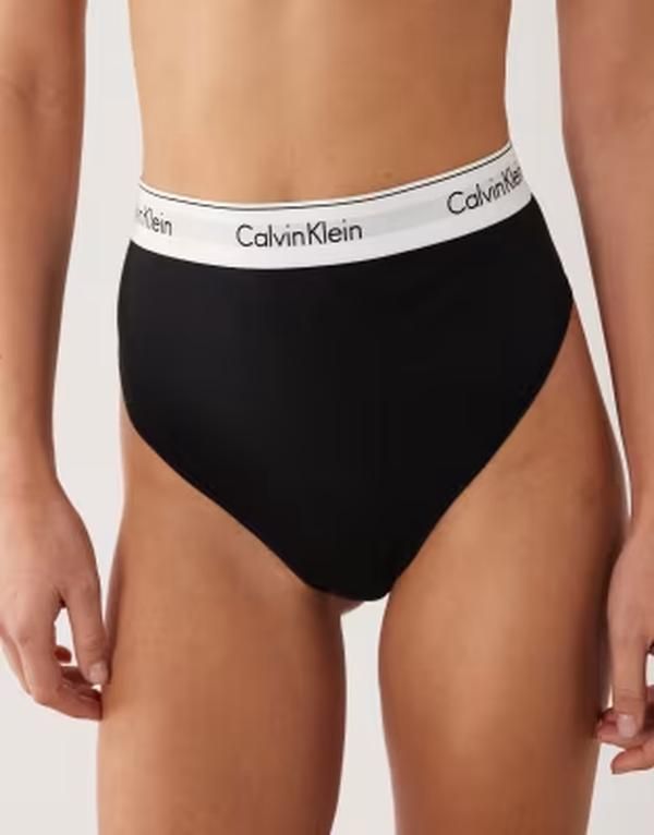 カルバンクライン レディース アンダーウェア ブリーフパンツ コットン Calvin Klein Shapewear Icon Cotton Modal thong Black ブラック 13,845円