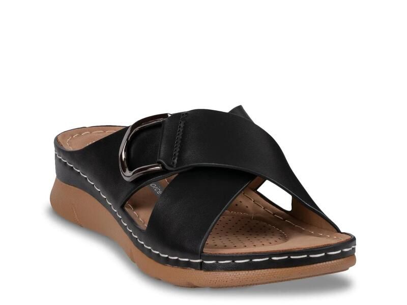 グッドチョイス レディース シューズ サンダル Good ChoiceEanna Wedge Sandal Black ブラック