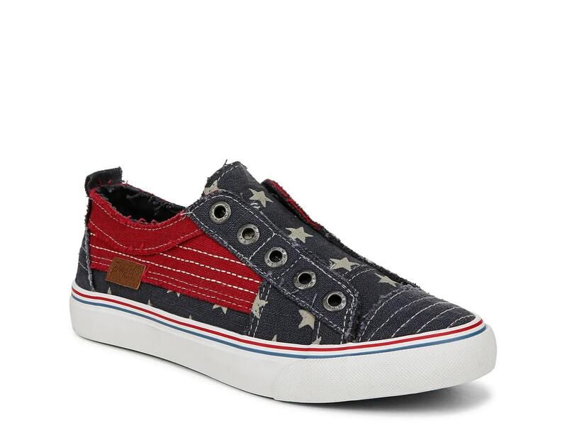ブローフィッシュマリブ レディース シューズ スリッポン・ローファー スニーカー Blowfish MalibuPlay SlipOn Sneaker Womens NavyRedWhite ホワイト
