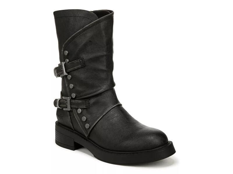 ブローフィッシュマリブ レディース シューズ ブーツ・レインブーツ Blowfish MalibuVenice Motorcycle Boot Black ブラック