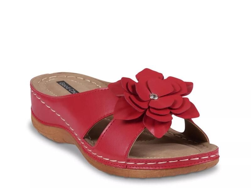 グッドチョイス レディース シューズ サンダル Good ChoiceJoy Wedge Sandal Coral Red レッド