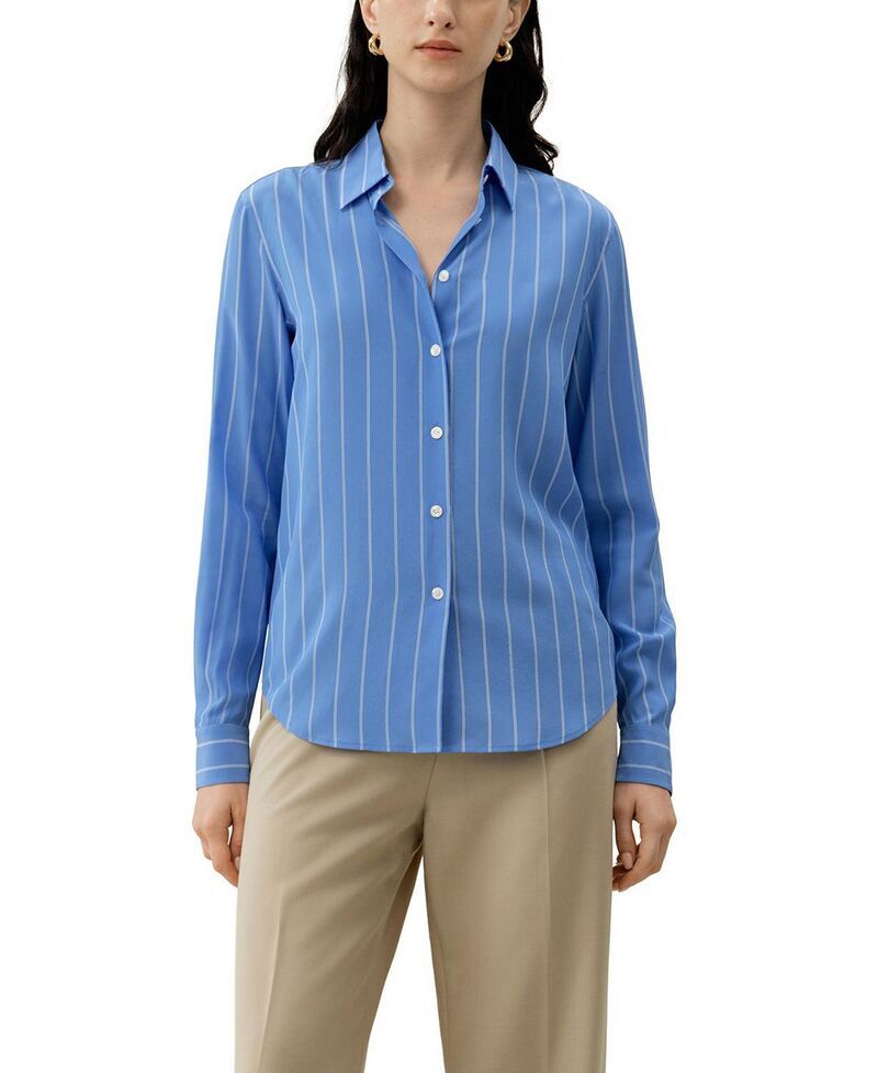 リリーシルク レディース トップス シャツ LILYSILK Amalfi Striped Shirt Amalfi Stripe ストライプ 47,280円