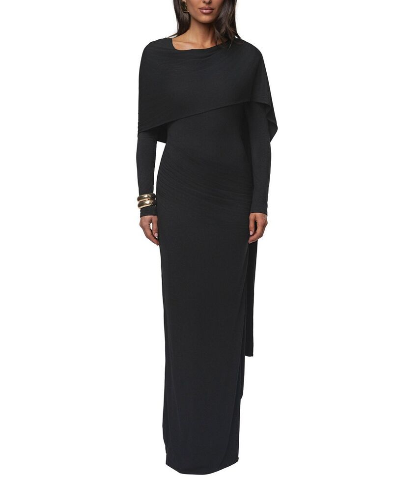ジェイラックスレーベル レディース トップス ワンピース アシンメトリー マキシ JLUXLABEL Glitz Asymmetric Maxi Dress Black ブラック