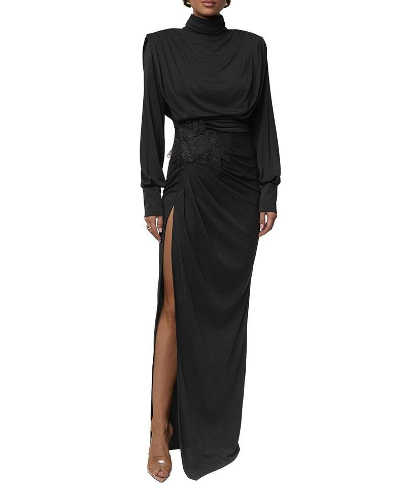 ジェイラックスレーベル レディース トップス ワンピース マキシ JLUXLABEL Radiance Maxi Gown Black ブラック
