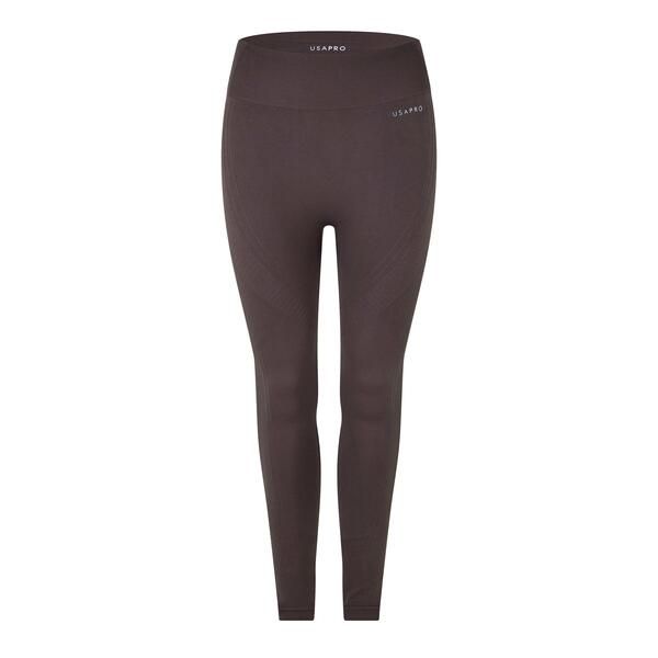 ユーエスエープロ レディース ボトムス レギンス USA Pro Core High Riseamless Tights Womens Espresso