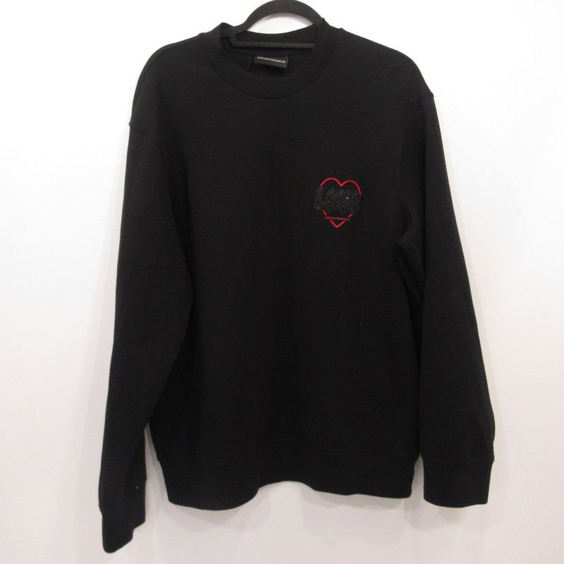 【姫路東店】 中古 Emporio Armani | エンポリオ・アルマーニ スウェット ダブルジャージー EM003098 ブラック サイズ：L 【102】 6,600円