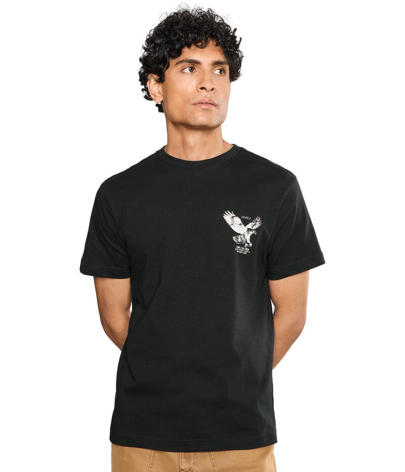 ルーカ メンズ トップス シャツ Rvca Soaring Short Sleeve Black ブラック