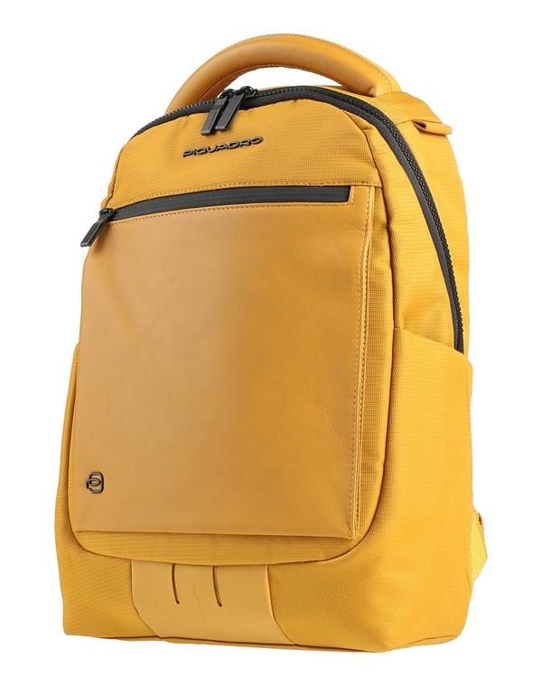 ピクアドロ メンズ バッグ バックパック・リュックサック PIQUADRO Mustard マスタード