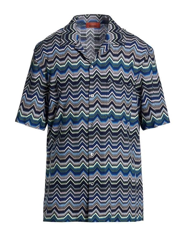 ミッソーニ メンズ トップス シャツ MISSONI Navy ネイビー