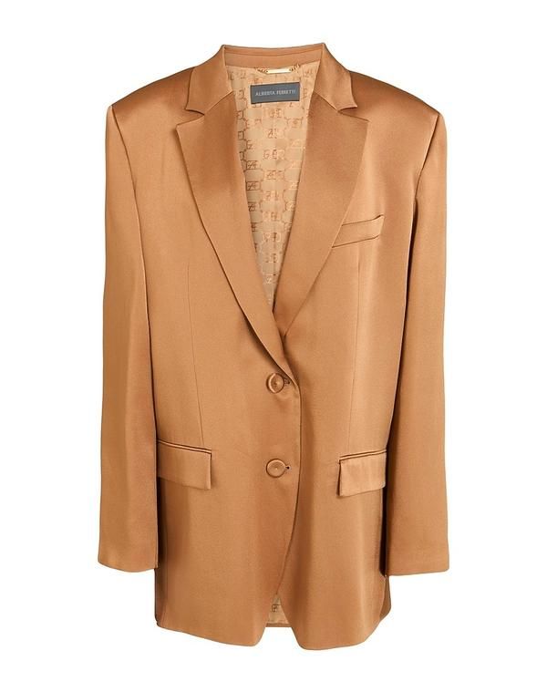 アルベルタ フェレッティ レディース アウター ジャケット・ブルゾン テーラードジャケット ALBERTA FERRETTI Camel キャメル