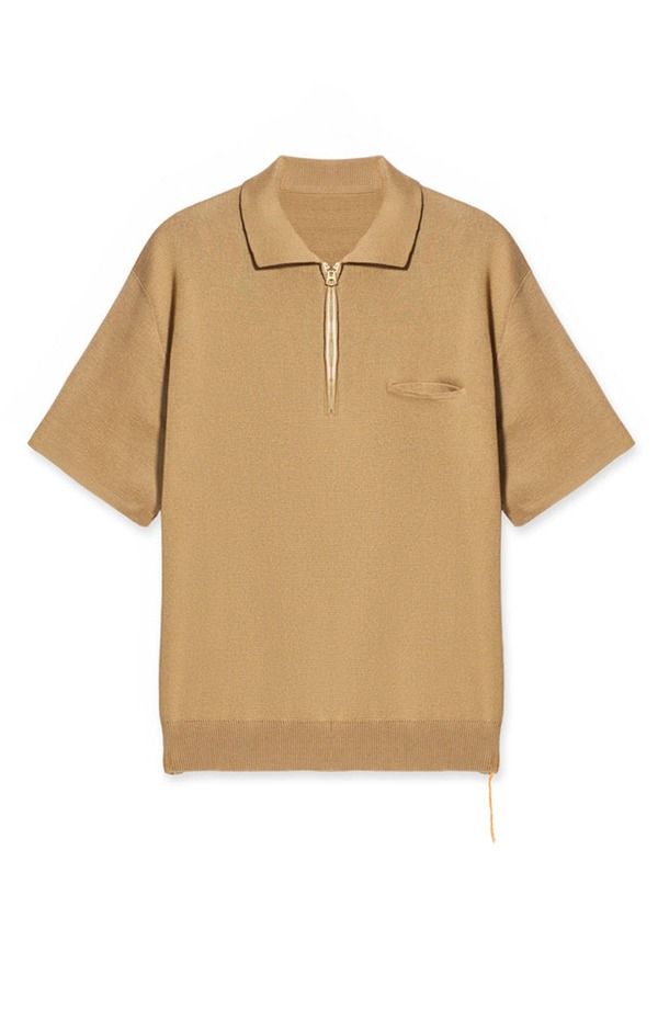 フォルテラ メンズ トップス ポロシャツ Fortelaight 34 Zip Short Sleeve Polo Camel キャメル 76,340円