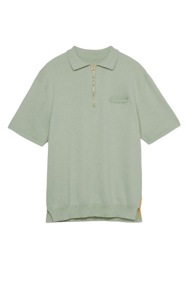 フォルテラ メンズ トップス ポロシャツ Fortelaight 34 Zip Short Sleeve Polo Mauve
