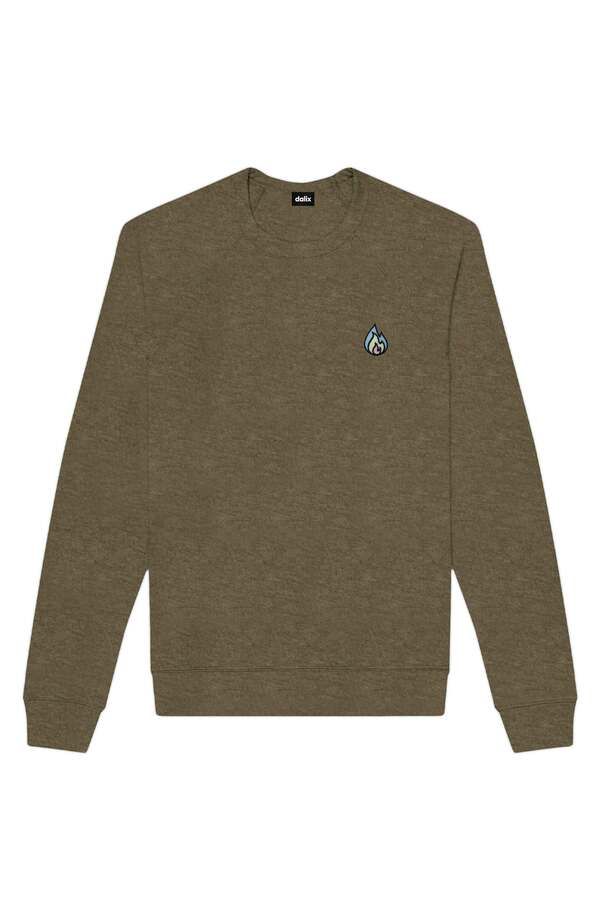 ダリックス メンズ アウター パーカー・スウェット シャツ フリース Dalix Fire Fleece Sweatshirt Heather Olive ヘザー
