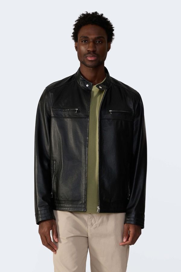 ファーニック UK メンズ アウター ジャケット・ブルゾン レザー FURNIQ UK Oswald Leather Jacket Black ブラック 44,880円
