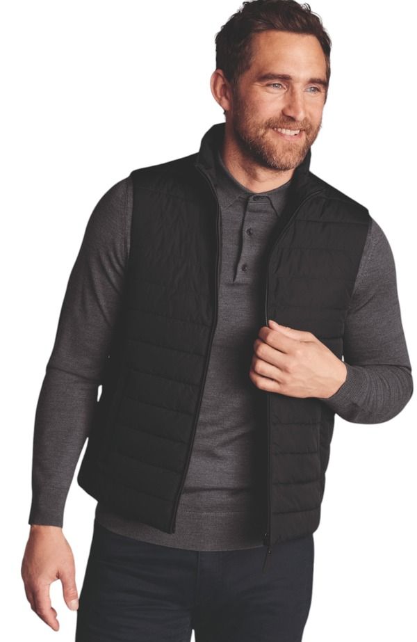 チャールズティリット メンズ アウター ジャケット・ブルゾン キルティング ベスト Charles Tyrwhitt Lightweight Quilted Vest Black ブラック
