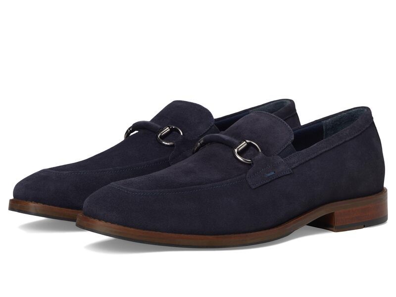 ジョンストンアンドマーフィー メンズ シューズ スリッポン・ローファー Johnston Murphy Landry Bit Navy Suede ネイビー 31,070円