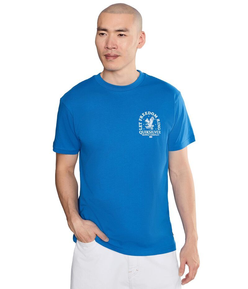 クイックシルバー メンズ トップス シャツ Quik silver Freedom Ring Screen Tee Nebulas Blue ブルー 7,394円