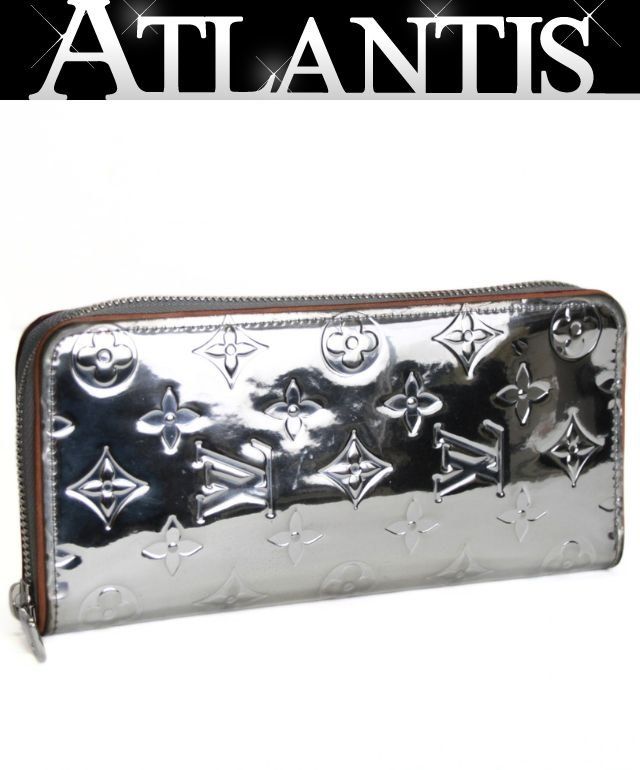 ルイヴィトン Louis Vuitton ジッピーウォレット ヴェルティカル ラウンドファスナー二つ折り長財布 モノグラムミラー シルバーM80808 【75409】 32,435円