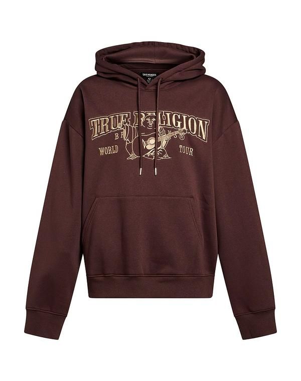 トゥルーレリジョン メンズ アウター パーカー・スウェット TRUE RELIGION Dark Brown ブラウン