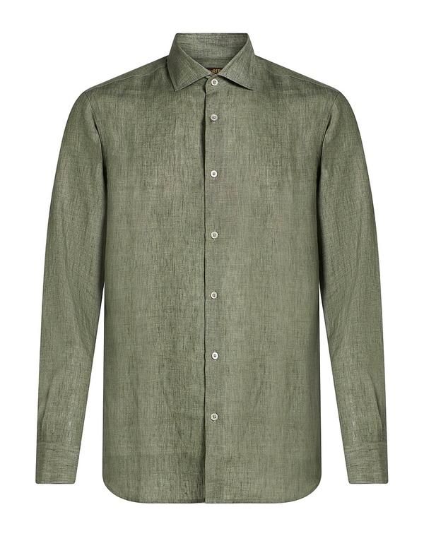 ムーレー メンズ トップス シャツ MOORER Military Green グリーン