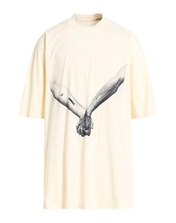 リックオウエンス メンズ トップス Tシャツ RICK OWENS Off White オフホワイト